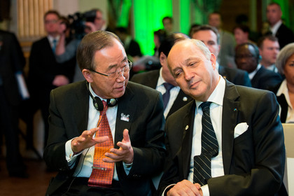 BAN KI-MOON & LAURENT FABIUS - COP21 Paris